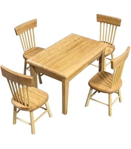 Melody Jane Dark Oak Fern Stand Plant Pedestal - 1:12 Scale Miniature Furniture For Dollhouses