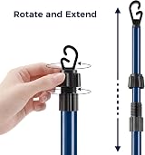 Vivo Technologies 2.4M Telescopic Washing Line Prop Pole - Set of 2 view 6