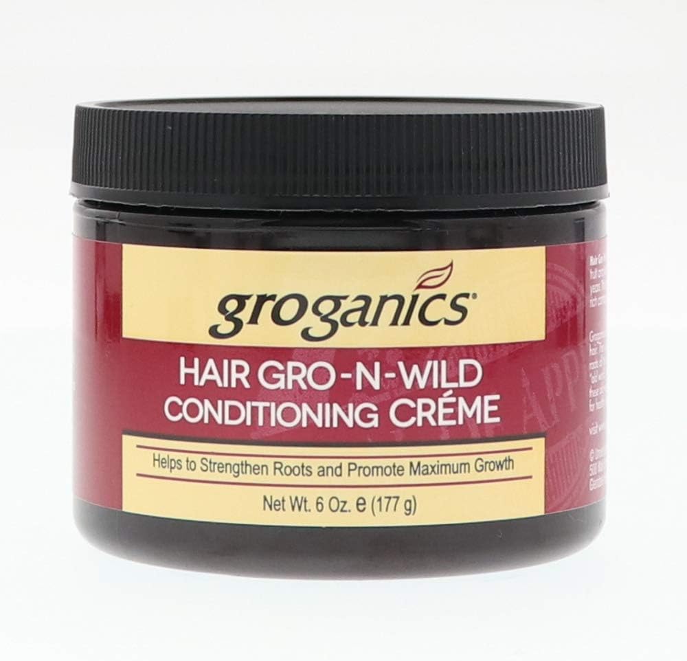 Groganics Hair Gro-N-Wild Conditioning Creme, 6 oz (Pack of 6)
