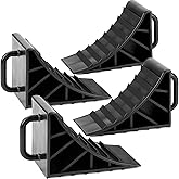 OULEME Wheel Chocks, Tire Chocks for RV Travel Trailer/Boat Trailer/Camper, Wheel Block Stopper with Handles, 4 Pack