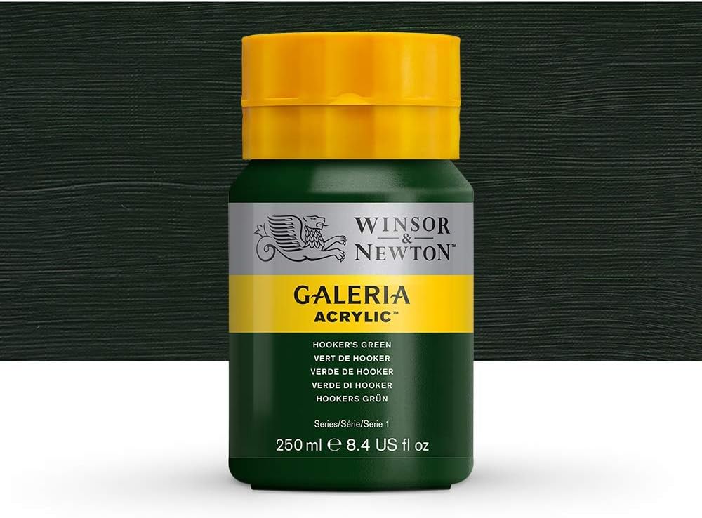 Winsor & Newton 250ml Bottle Galeria Acrylic Colour with Nozzle Cap - Hookers Green, 250 ml - Image 5