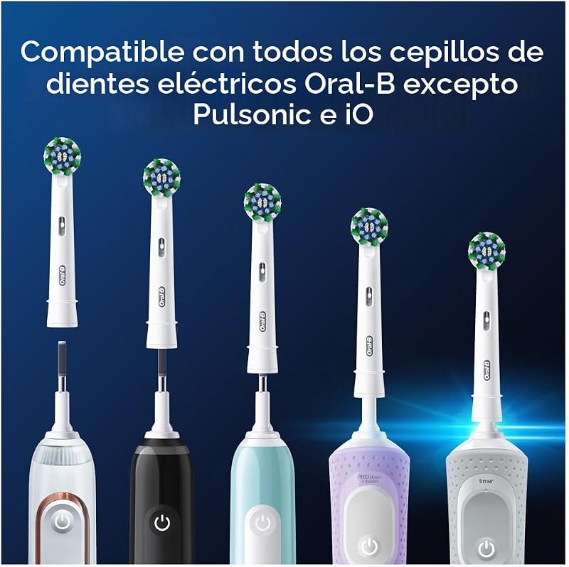 Escova de dentes elétrica Pro Cross Action em pack de 8