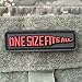 One Size Fits All Morale Patch - PVC Morale Patch, Velcro Morale Patch (1 Pack)