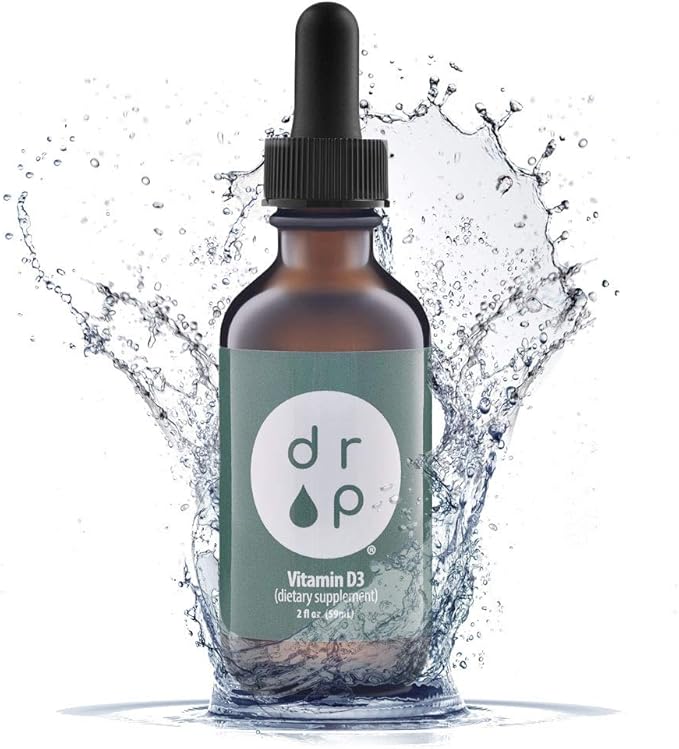 Vitamin D3 Drops 1000 IU 2 oz Liquid Supplement Vegan