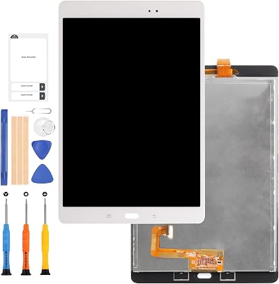 LADYSON White LCD Display Screen for Samsung Galaxy Tab A 9.7 P550 SM-P555 P550N