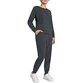 Weintee Women's Petite Jogging Set Pullover Sweatshirt and Sweatpants 2 Piece Sweatsuits