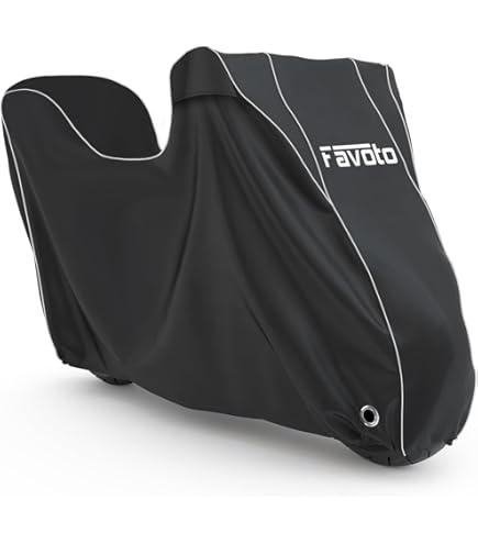 Housse De Protection Moto 4XL - 295x110x140 Cm - Tissu Oxford 420D Imperméable - Anti-UV, Poussière, Pluie - Avec œillet Antivol