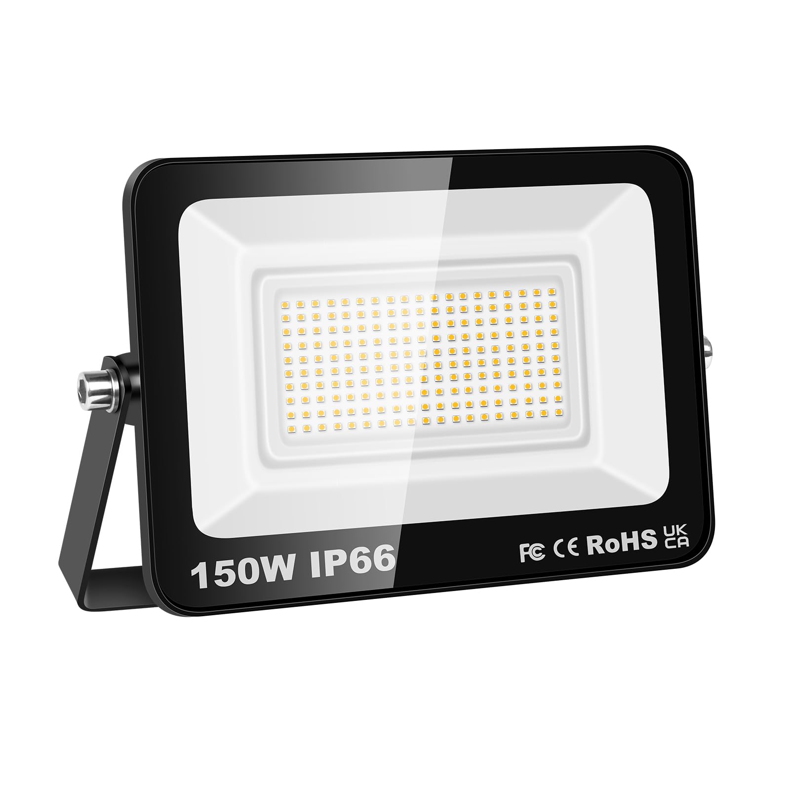 Willpower LED Security Lights Outdoor 150W 15000LM LED Floodlights IP66 Waterproof Warm White 3000K 85V-265V Wall Light for Garden Backyard Garage Back Door Yard Lawn Court Patio