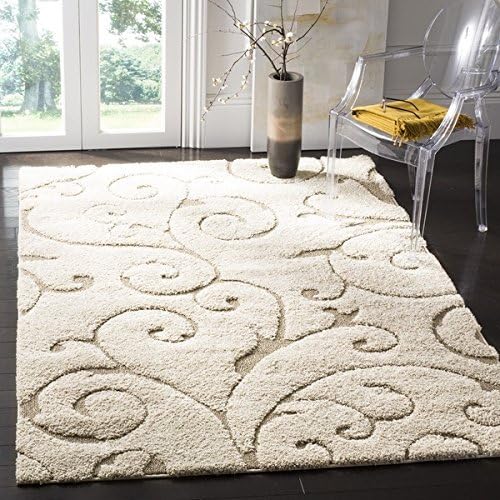2'3"x4' Ivory Cream Flowers Printed Runner Rug, Modern Fancy Colorful Rich Textures, Indoor Floral Pattern Living Room Rectangle Carpet, Vibrant Color Soft Synthetic, Themed