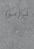 Guest Book: Gray Guest Book for Vacation Home with