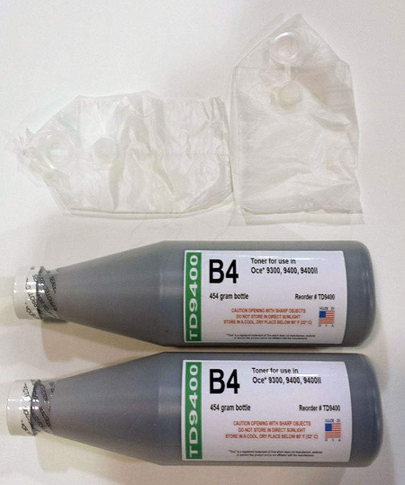 Toner (Same as B4) for use in OCE 9300, 9400, 9400II (Includes Two Bottles and Two Waste containers)