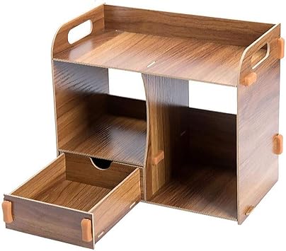 Amazon Com Carl Artbay Office Wooden Desktop Rack Desk Cosmetic