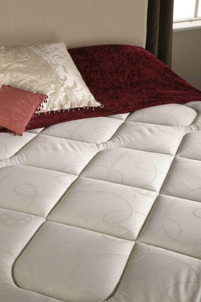 Strictly Beds and Bunks Limited Quilted Sprung Mattress, Cotton, Double BigaMart