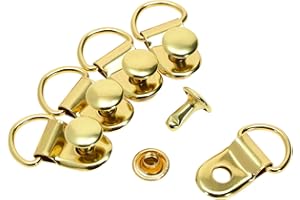 ONLYKXY 50 Pieces Shoe Boot Lace Hooks Buckle Rivets Loop Ring with Rivets, Shoe Boot Buckle