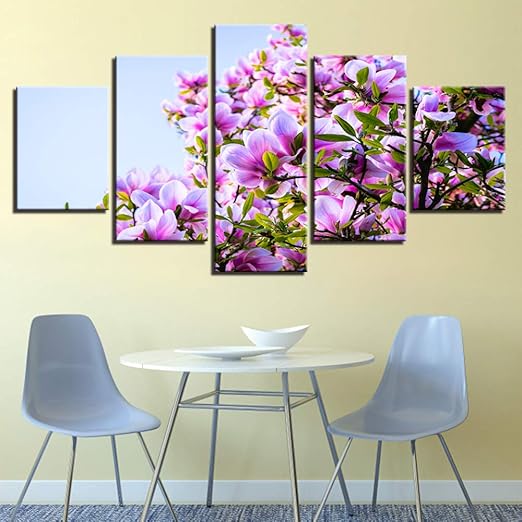 Lzhcjlcylly Moderne Fotografie Kunstdruck 5 Schöne Lila Blumen Natur