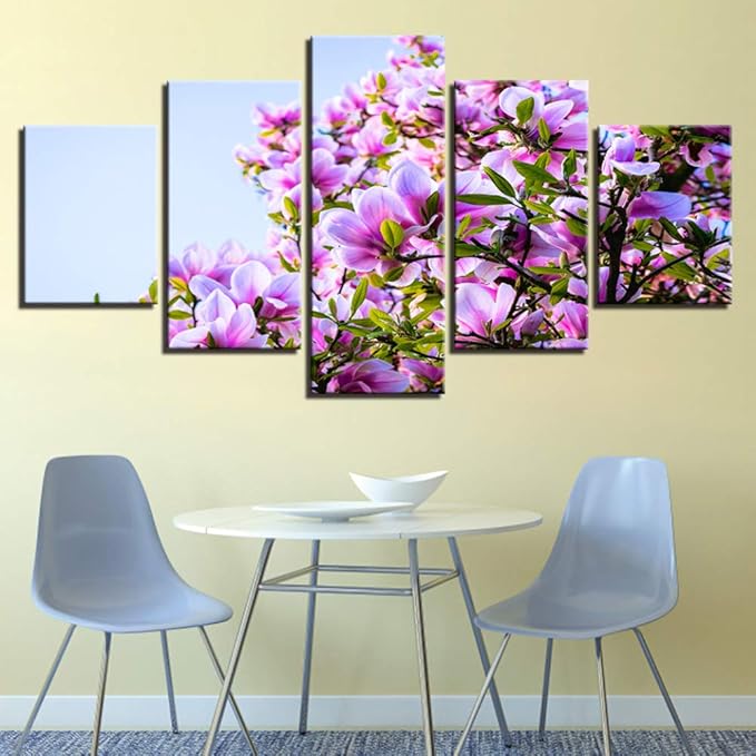 Lzhcjlcylly Moderne Fotografie Kunstdruck 5 Schöne Lila Blumen Natur