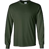 Gildan Men's Ultra Cotton Long Sleeve T-Shirt, Style G2409 Forest Green