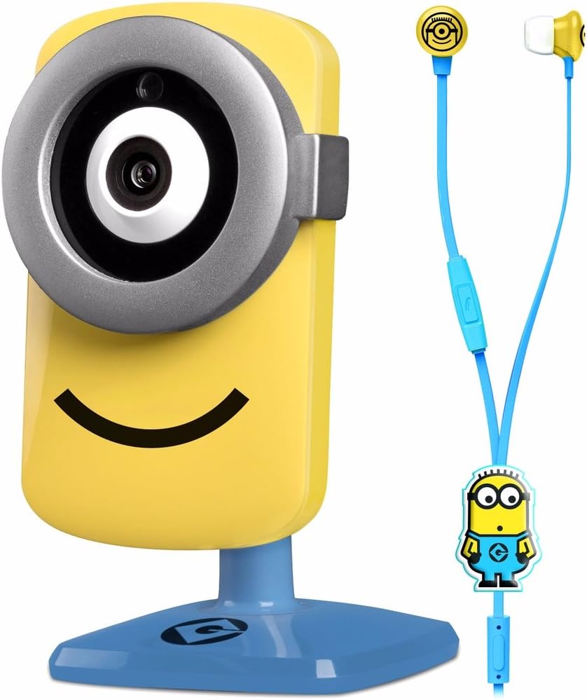 Tend Despicable Me Minions Stuart Cam Kit with HD, WiFi IP Camera and Headphone - Yellow