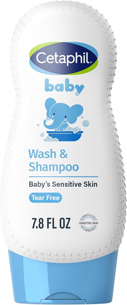 Cetaphil 2-in-1 Baby Shampoo & Body Wash, Tear Free, Calendula, 7.8oz | 2-In-1 Baby Wash And Shampoo, Organic Calendula, Tear