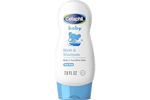 Cetaphil Baby Shampoo and Body Wash with Organic Calendula, Tear Free, Hypoallergenic, Ideal for Everyday Use, Dermatologist Tested, 7.8oz