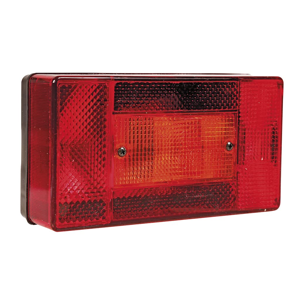 OROK Trailer Light 5-Function 188 X 100 X 54, Red, Plastic Lens, 12V, Dual-Sided Functionality