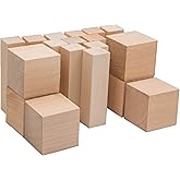 BeaverCraft Basswood Carving Blocks BW18 pcs Whittling Wood for Crafts - Soft Carving Wood - Basswood Kit 2 Different Sizes -