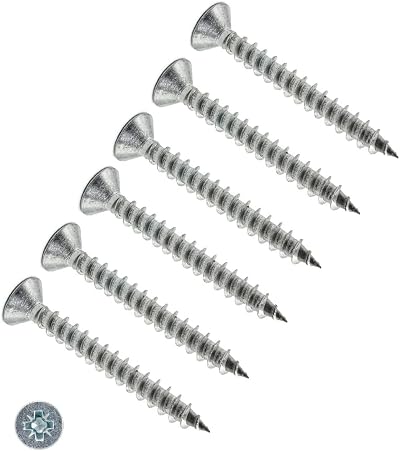 TERF 5mm x 40mm Pozi Flat Countersunk Stainless Steel A2 Screws PVCu Wood Pack