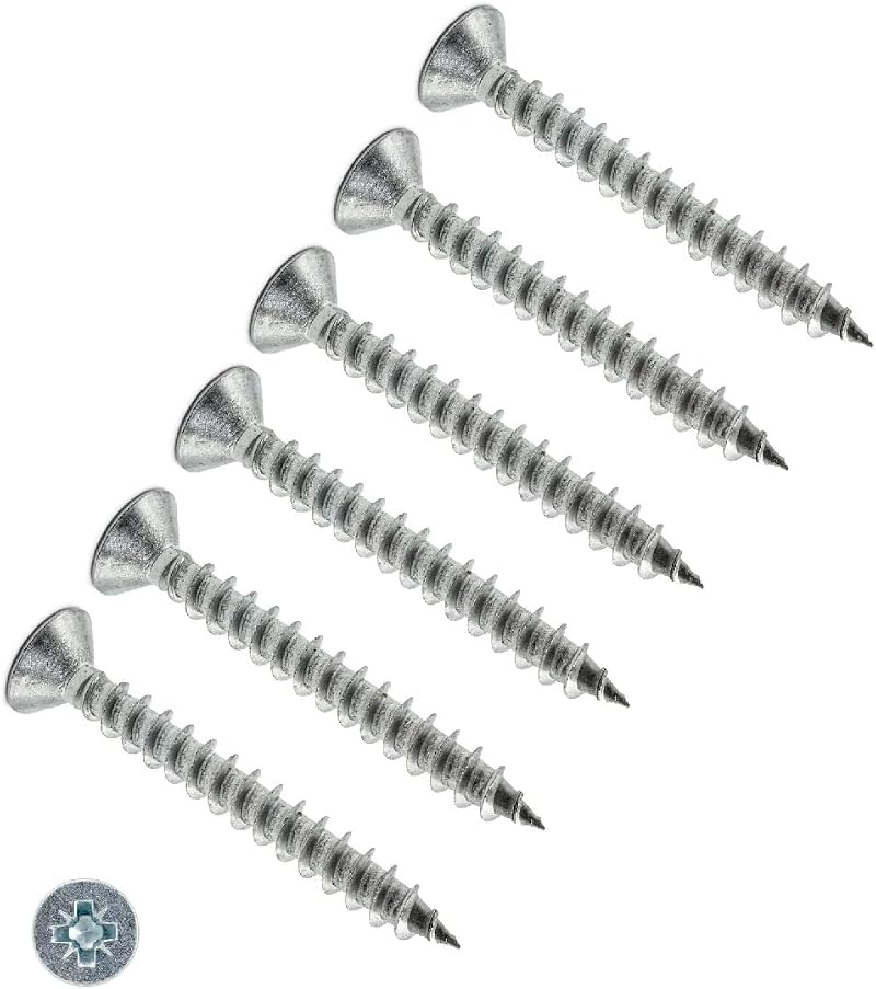 TERF 4.0mm x 40mm Pozi Flat Countersunk SS 304 Screws Pack of 50