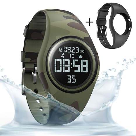 Synwee Sports Fitness Tracker Watchip68 Waterproof Non Bluetooth With Pedometervibration Alarm Clocktimer