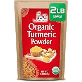 Organic Turmeric Powder 2 LB Bulk Bag - Lab Tested, 100% Raw with Curcumin, Reports Available, Pure, USDA Organic & Non-GMO from India by Jiva Organics