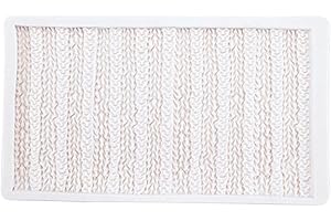 Silicone Knitting Sweater Fondant Molds Crochet Texture Cake Decoration Moulds for Baby Shower Party Cupcake Cake Decors Sili