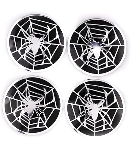 4pcs Wheel Center Cap Stickers | 50mm Canadian Maple Leaf Flag Decals | 3D Domed Vinyl Hub Caps