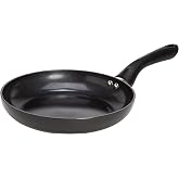 Ecolution Artistry Nonstick Frying Pan, Easy To Clean, Comfortable Handle, Even Heating, Dishwasher Safe Pots and Pans, 9.5-Inch, Black