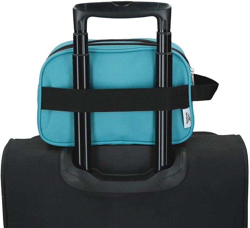 Boston Saco de Higiene Dois Compartimentos Azul Turquesa 26x16x12 cm Poliéster por Joumma Bags