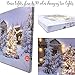 BANBERRY DESIGNS LED Wall Art - Lighted Canvas Prints - Cabin Christmas Scene - Canvas Holiday Print with Cardinals Snow and Trees - LED - Measures 12