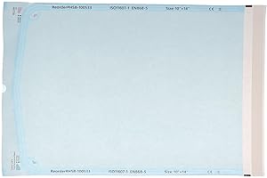 House Brand Dentistry 100533 HSB Self-Sealing Sterilization Pouches 10" X 14" Paper Blue Film 200/Bx