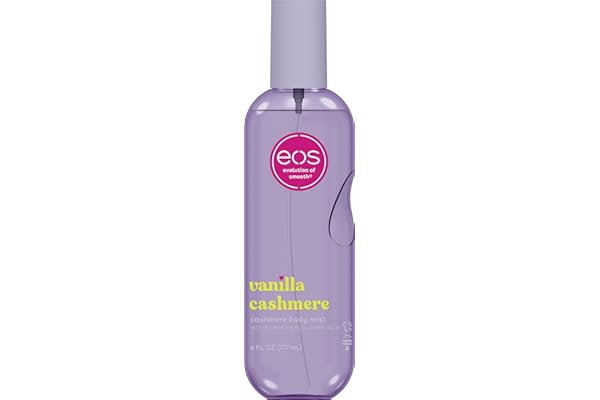eos Cashmere Body Mist, Vanilla Cashmere, Soft Musk, Cozy Caramel, Hair Mist, Body Spray For Women Moisturizing, Hyaluronic A