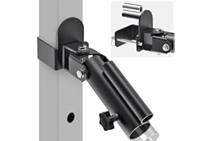 Kipika Power Rack Attachment for 5/8" & 1" Holes - Heavy Duty Home Gym Equipment for 2x2 or 3x3 Squat Rack, Adjustable and Easy to Install