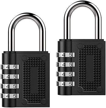 Candados Combinación,2 Piezas Candado de Seguridad con ...