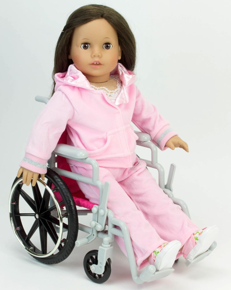 Sophia's Doll Wheelchair Set with Accessories for 18 Inch Dolls Like