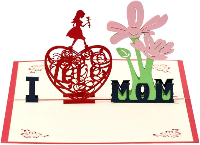 Biglietto Di Compleanno Per La Mamma Biglietto Di Auguri Per La Mamma 3d Biglietto Di Nozze Biglietto Di Natale Amazon It Cancelleria E Prodotti Per Ufficio