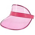 Surkat Plastics Clear Sun Visors UV Protection Hat Cap Headwear Sunhat for Golf Tennis Beach Cycle