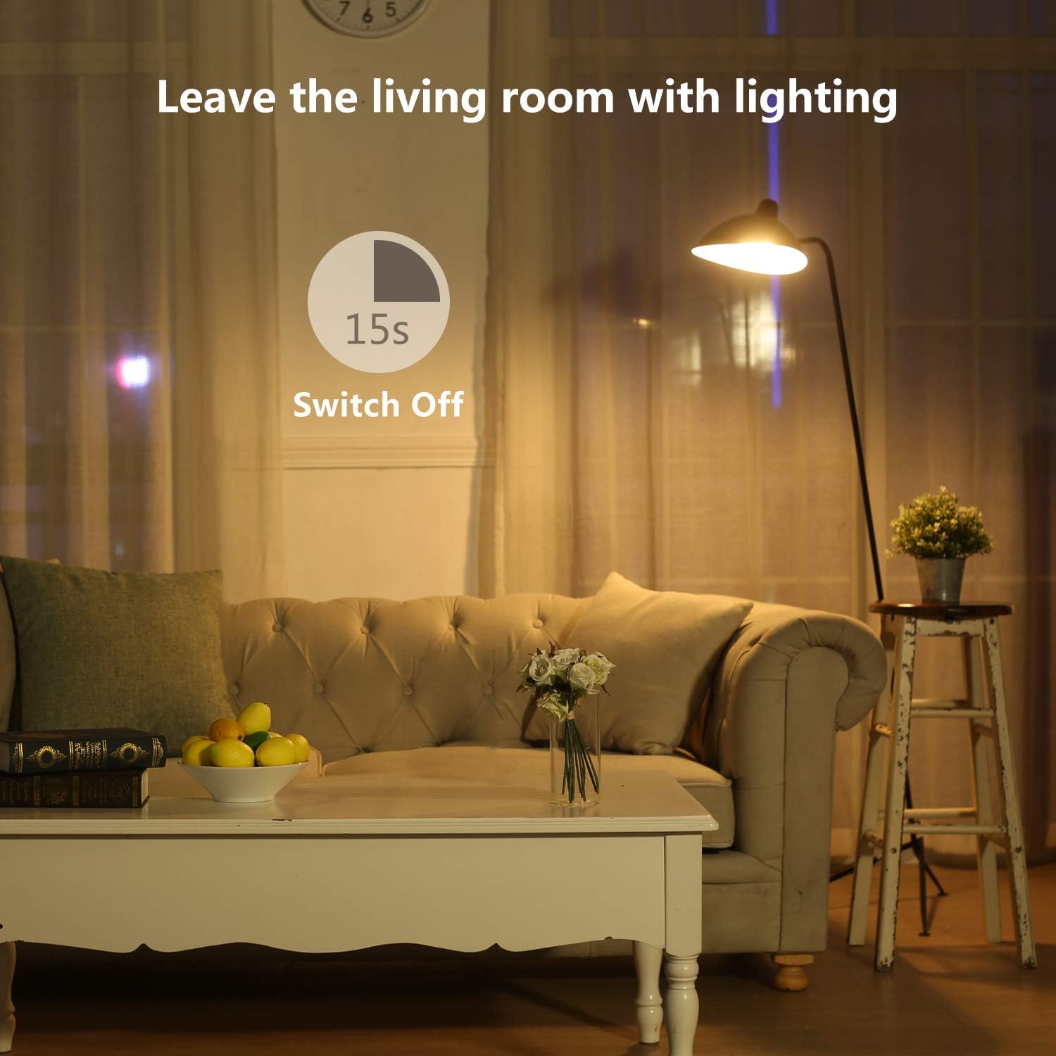 Sengled Twilight, LED Bulb with Gradual Dimming 15-Second Delayed Turn Off, Warm White A60 Light Bulb E27 Base, 9W - Image 4