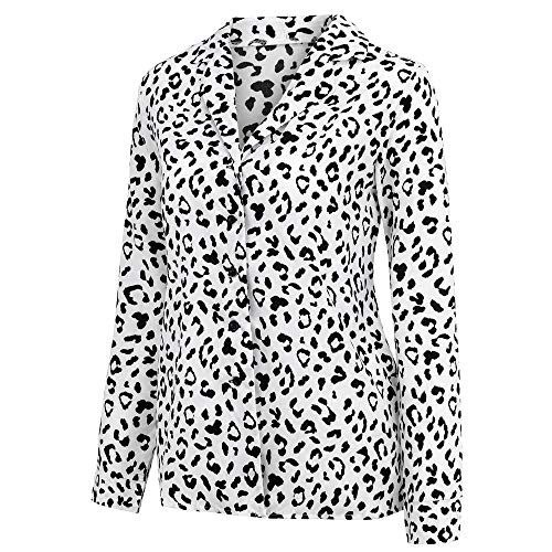 Women Print Tops Duseedik V-Neck Patterned Spread Long Sleeve Slim Button Pullover Shirt - Thumbnail 5