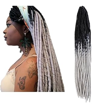 Ombre Goddess Faux Locs Linghang Hair 6 Packs Lot Soft Two Tone Crochet Braids Hair Extension