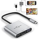 Switch 2 Dock 4K@60Hz TV Adapter Portable TV Docking Station for Switch / Switch2 / Steam Deck/ROG Xbox Ally X 3 in 1 100W PD / USB3.0 / HDMI2.0 USB-C Hub (Compatible with Switch2 v21.0.0)(S2A)