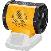Bluetooth Speaker Fit for DeWALT 20v Max Battery with USB-A/C Charging for Jobsite Camping & Parties(Battery not Included)
