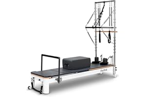 Faittd Aluminium Pilates Reformer,Pilates Reformer Equipment with Reformer Accessories, Reformer Box, Padded Jump Board, Reformer Pilates Machine for Home Workouts