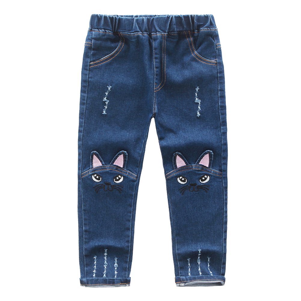 Filles Mode Jeans Mignon De Dessinee Motif Enfants Pantalon Printemps Automne Casual Elastique Trouses Mode Skinny Denim Jeans Pour Bebe Fille Bleu Jeans Vetements Centroarco Com