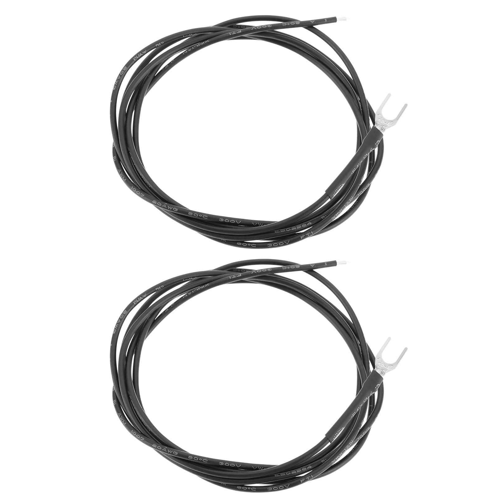 YINETTECH 1.2M Turntable Plug-in Ground Wire with Crimp Fork Terminals Turntable Earthing Ground Lead Wire Eliminate Hum Eliminate Noise for Turntables